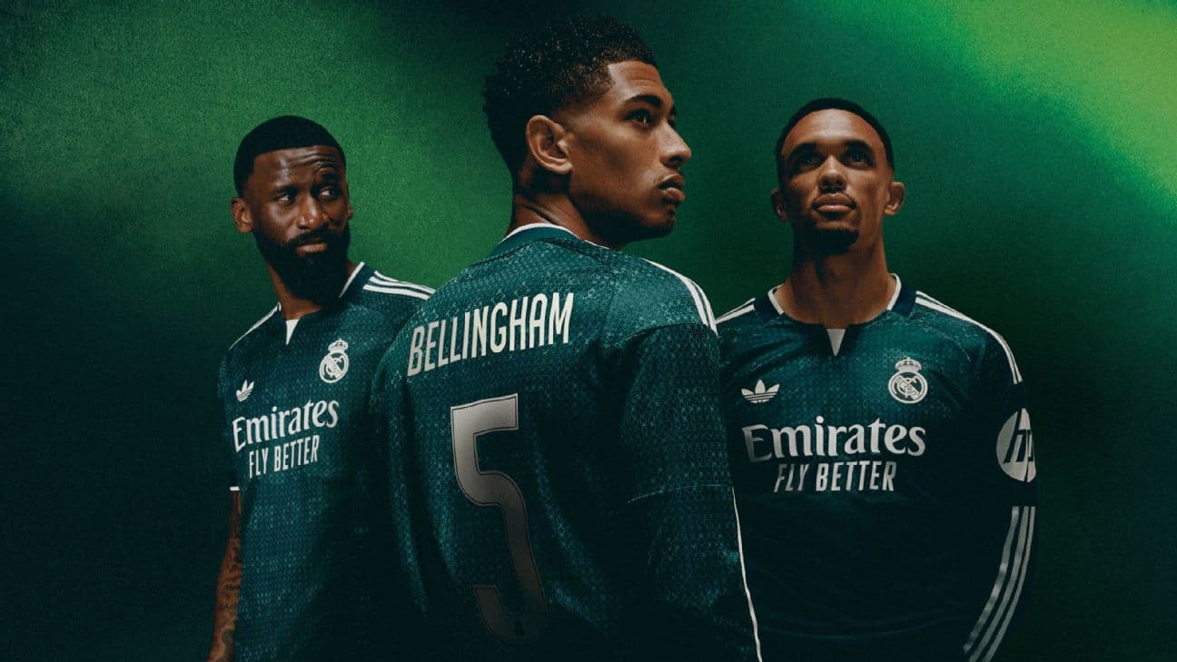 Real Madrid's 2026-27 away kit first green jersey since Mourinho was last at Bernabéu