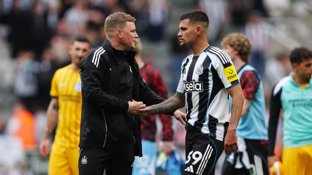 Eddie Howe unsure on Bruno Guimarães' Newcastle future amid Arsenal interest