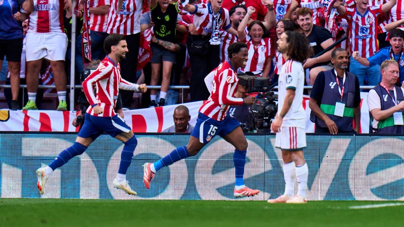 Jonathan David steers Atlético Madrid past 10-man Real Madrid