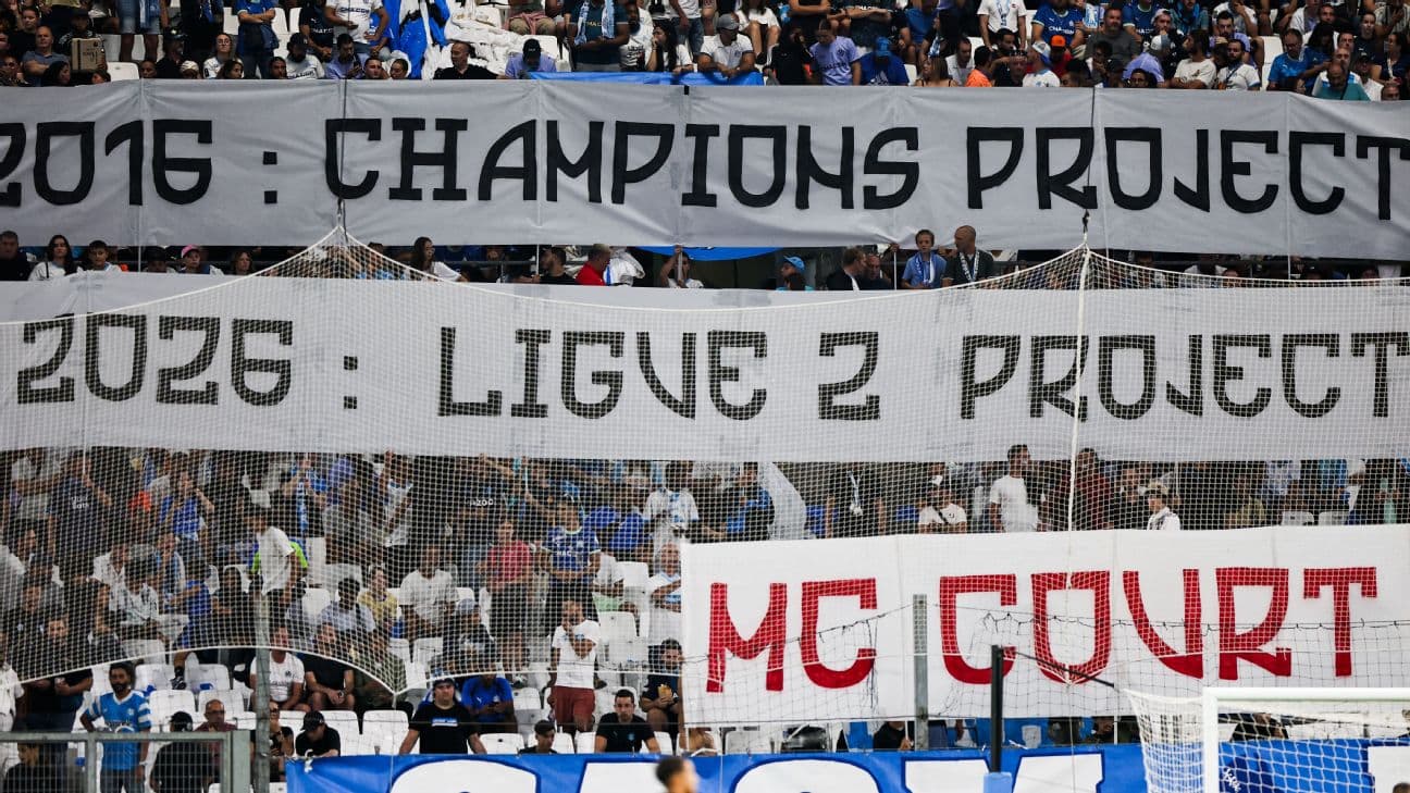 Marseille fans bash U.S. owner McCourt's 'Ligue 2 project'