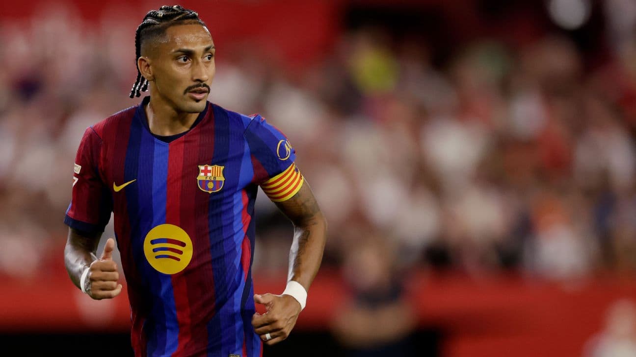 Raphinha set to be fit for Barcelona clashes with PSG and Real Madrid - source