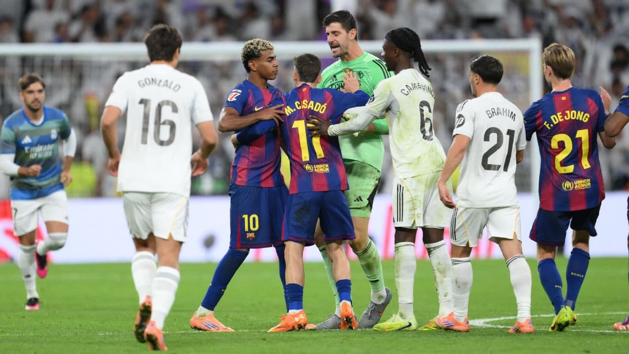 Barcelona, Real Madrid to play first Clásico Oct. 25 weekend