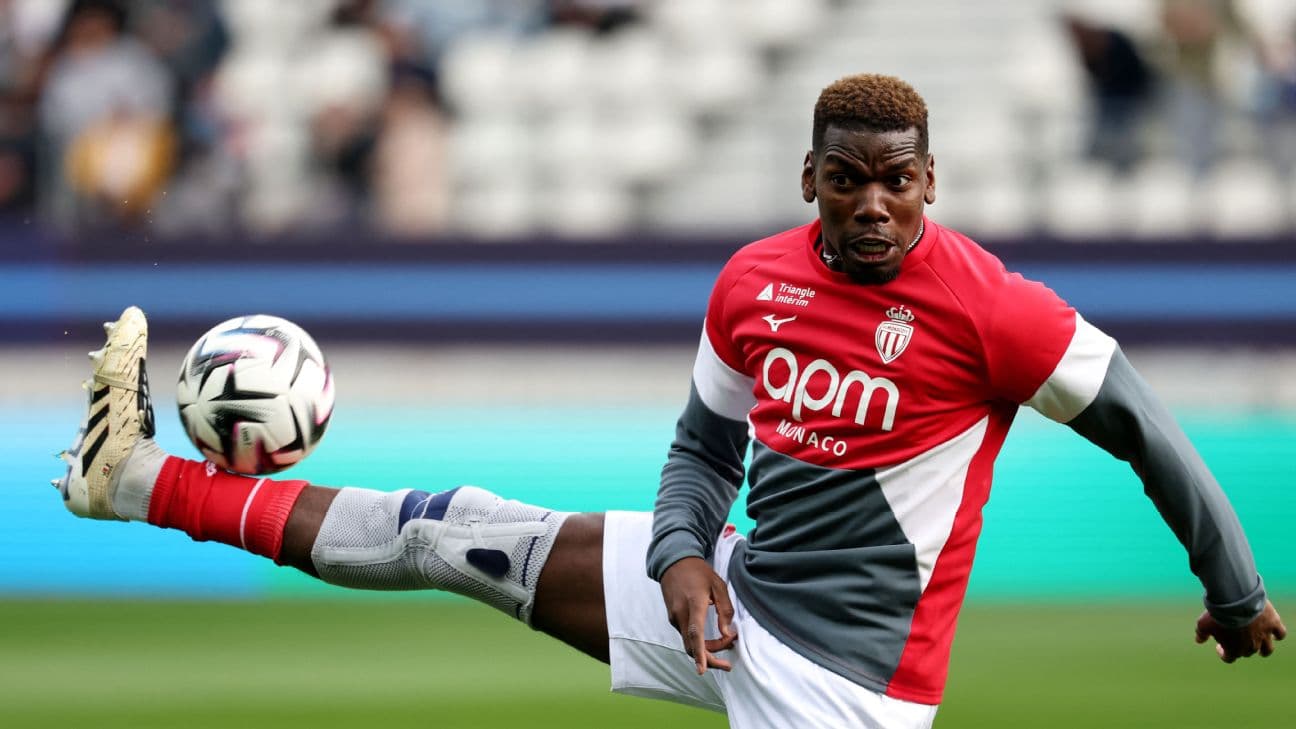 Monaco chief casts doubt on Paul Pogba's future: 'Maybe he'll leave, maybe he'll stay'